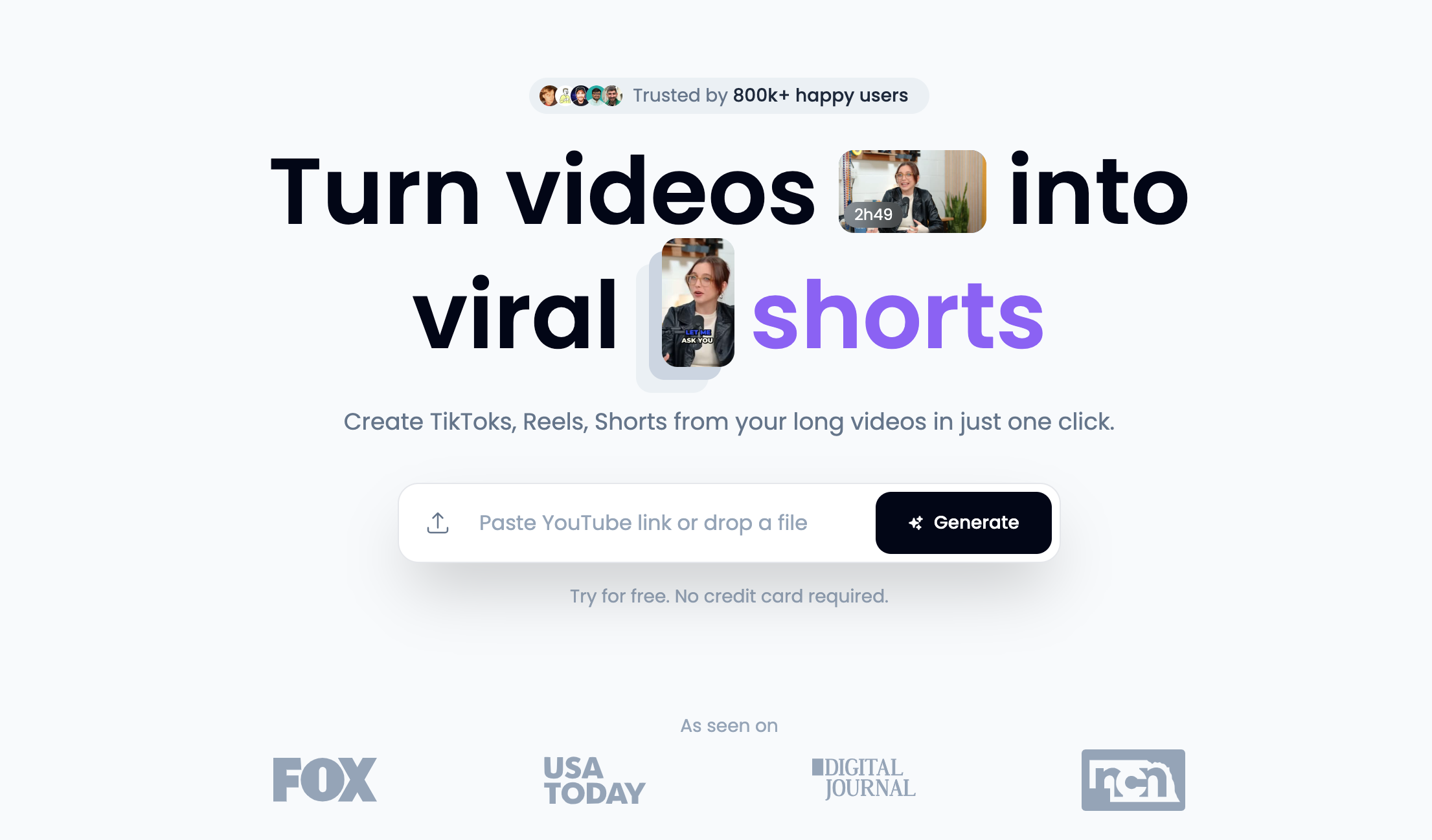 Turn Long Videos into Viral Shorts with One Click